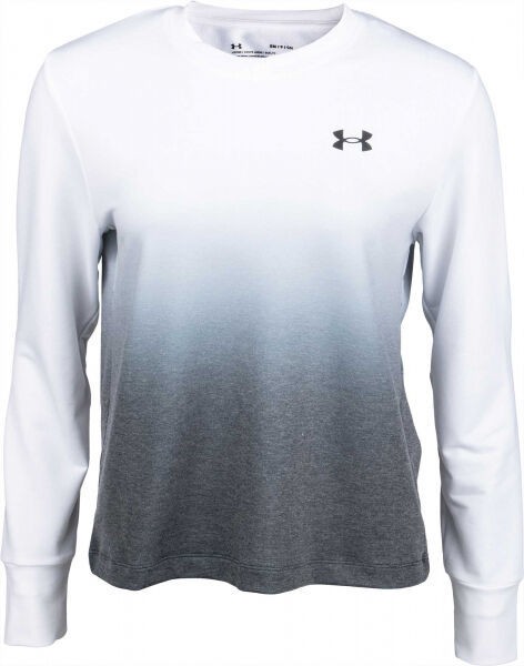 Under Armour RIVAL TERRY GRADIENT CREW Női pulóver, fehér, méret