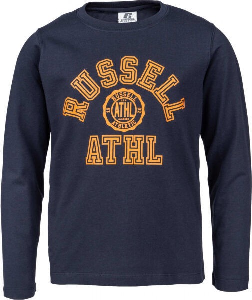 Russell Athletic L/S CREWNECK TEE SHIRT Gyerek felső, sötétkék, méret