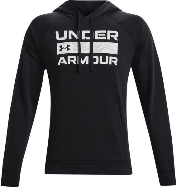 Under Armour RIVAL FLC SIGNATURE HD Férfi pulóver, fekete, méret