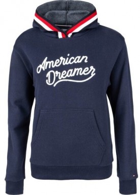 Tommy Hilfiger HOODIE Női pulóver, sötétkék, méret galéria