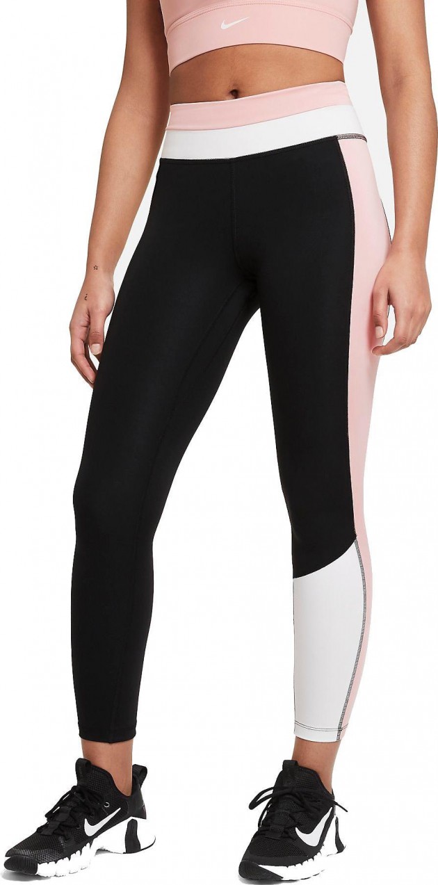 Nike W ONE CLRBK 7/8 TIGHT Bokavédő - Fekete - 128