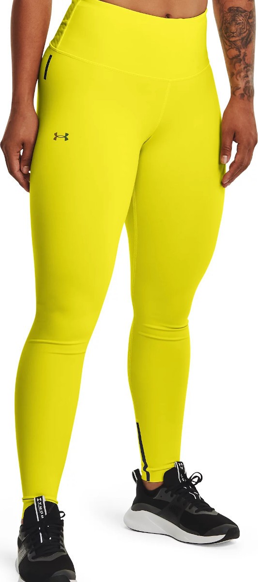 Under Armour UA Rush Legging Q3 CL Bokavédő - Borostyán - L