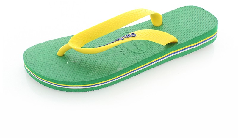 Zöld papucs Havaianas Brasil Logo