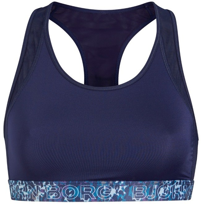 Sötétkék sportmelltartó BB Leopard Soft Top