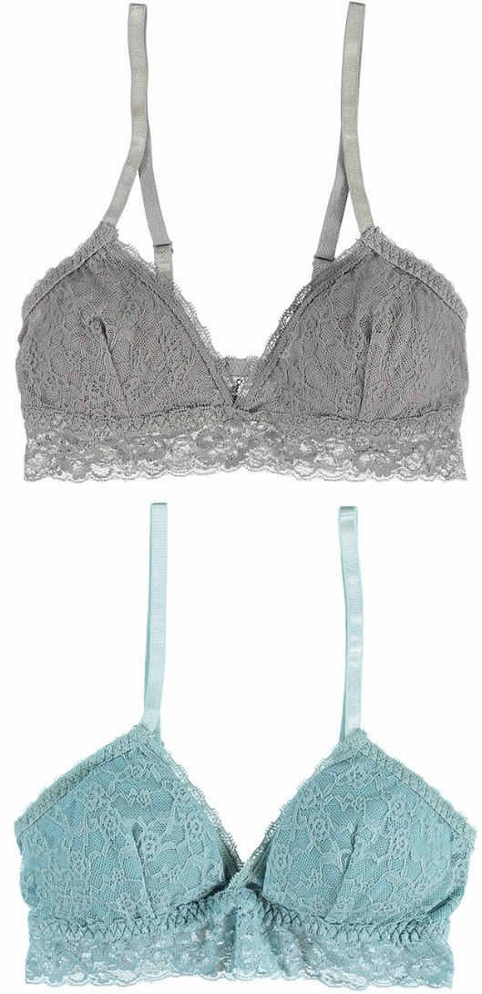 Kék-szürke bralette melltartó Two Good 2pack