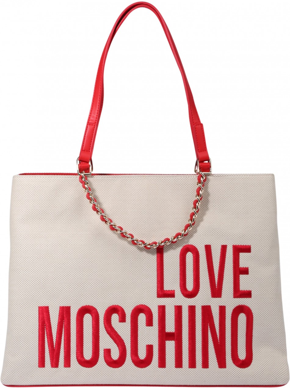 Shopper táska Love Moschino Bézs / Piros Love Moschino