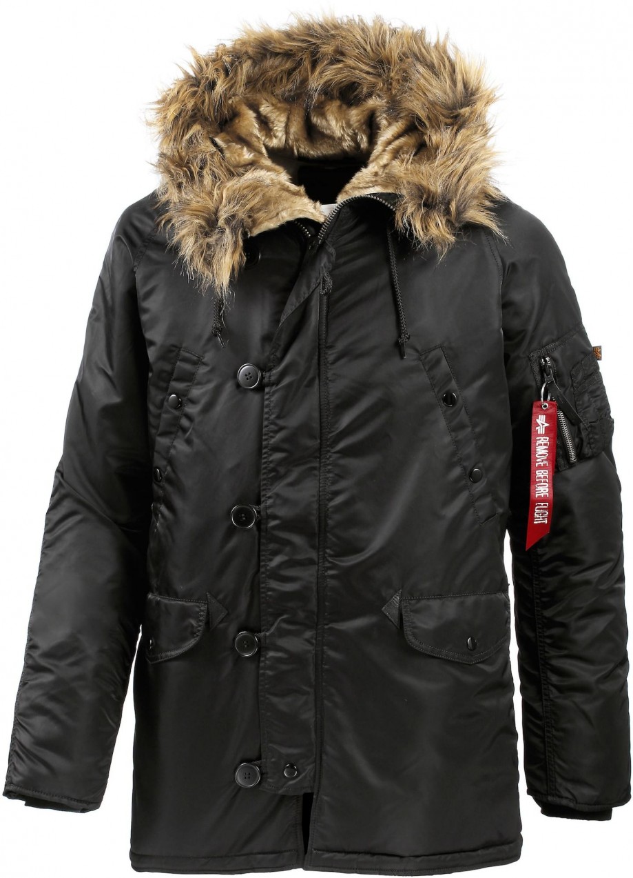 ALPHA INDUSTRIES Téli dzseki 'N3B VF 59'  fekete