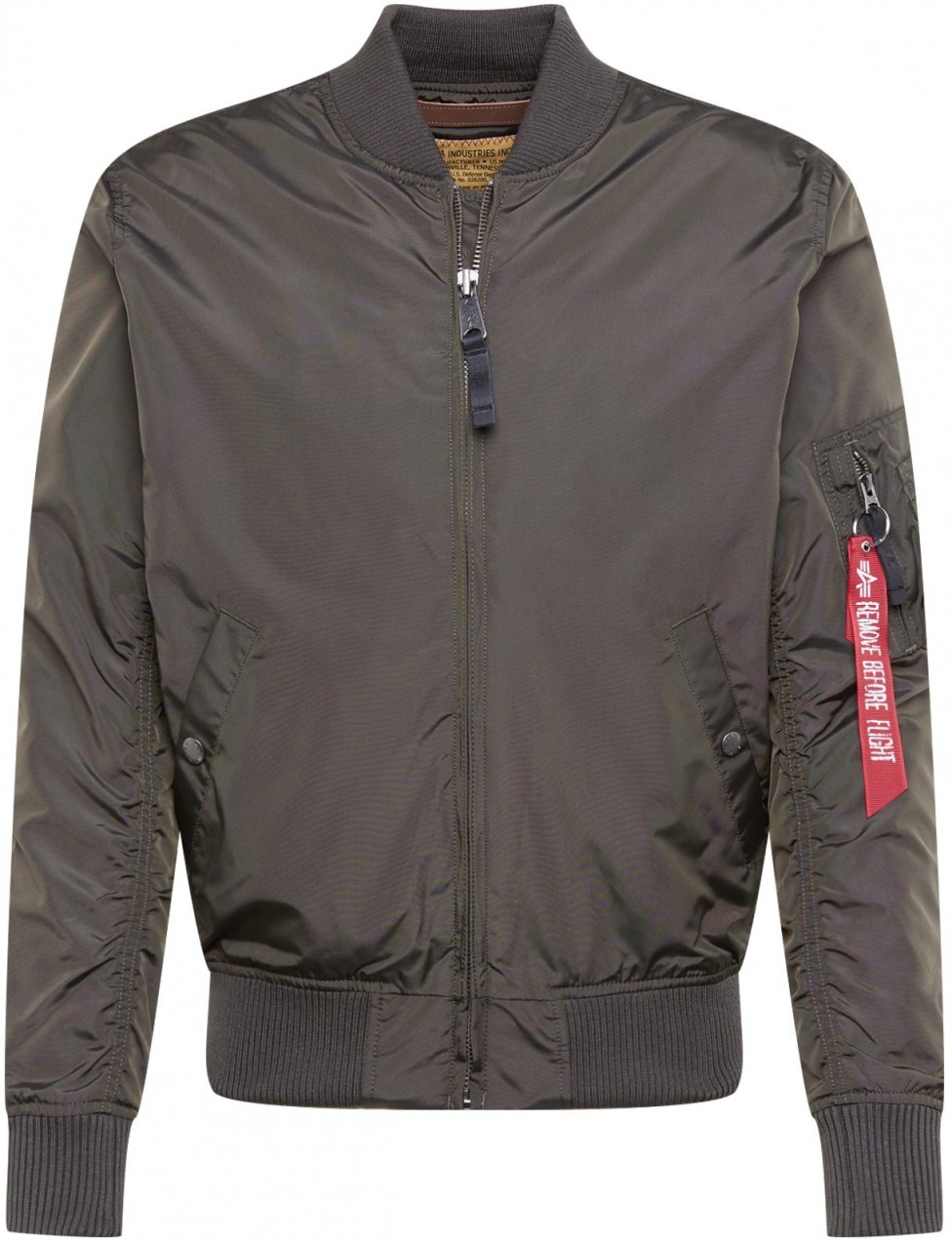 ALPHA INDUSTRIES Átmeneti dzseki 'MA-1 TT'  grafit / piros / fehér