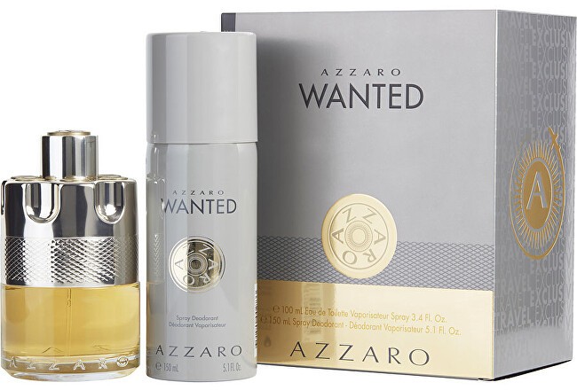 Azzaro Wanted - EDT 100 ml + dezodor spray  150 ml