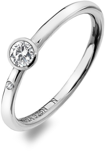 Hot Diamonds Luxus ezüst gyűrű topázzal és  gyémánttal Willow DR206 50 mm