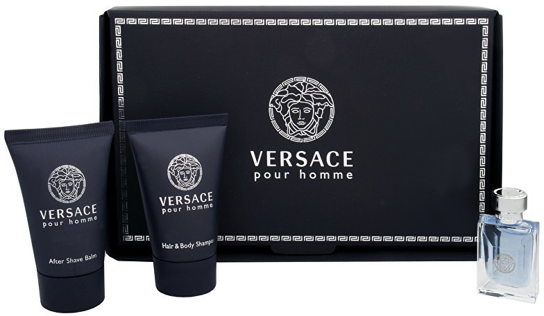 Versace Pour Homme - EDT 5 ml + tusfürdő 25 ml + borotválkozás utáni balzsam 25 ml