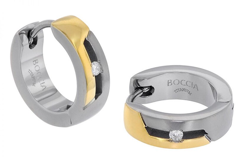 Boccia Titanium Titán fülbevaló gyémánttal 05045-04