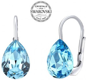 Silvego Ezüst fülbevaló kék Swarovski® kristállyal Crystak SILVEGOVSW080E galéria