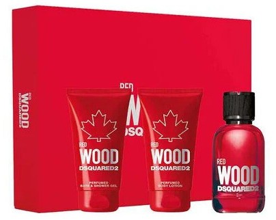 Dsquared² Red Wood - EDT 50 ml + tusfürdő 50 ml  + testápoló 50 ml