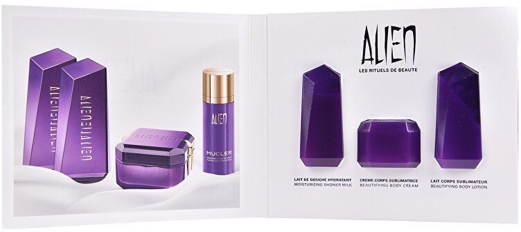 Thierry Mugler Alien- mini szett - testápoló 7 ml + tusfürdő 7 ml  + testkrém 7 ml