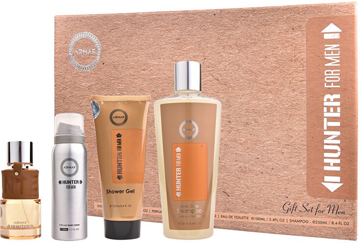 Armaf Hunter Man - EDP 100 ml + dezodor 50 ml + tusfürdő 100 ml + sampon 250 ml