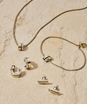 Skagen Elegáns bicolor karika fülbevaló kristályokkal  Elin SKJ1446998 galéria
