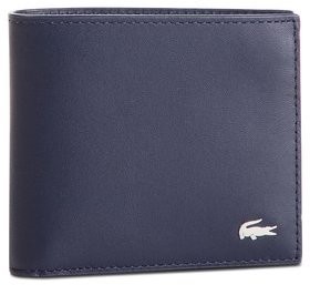 Lacoste Nagyméretű férfi pénztárca M Billfold Coin NH1112FG Sötétkék