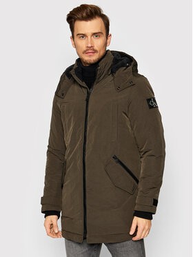 Calvin Klein Jeans Parka J30J318651 Zöld Relaxed Fit