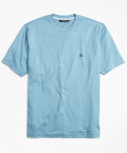 Póló Brooks Brothers Knt Ml Supima T-Shirt Provincialblue