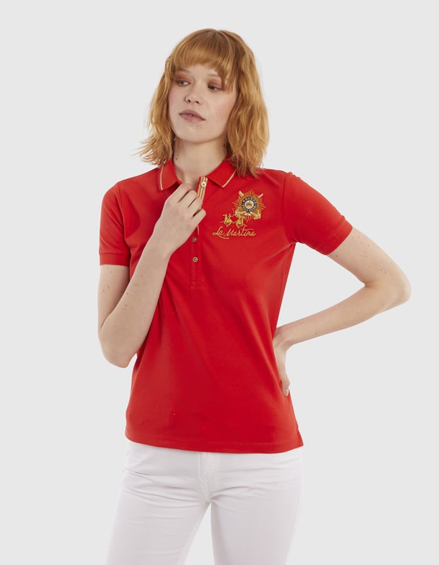 Póló La Martina Woman S/S Polo Piquet Stretch