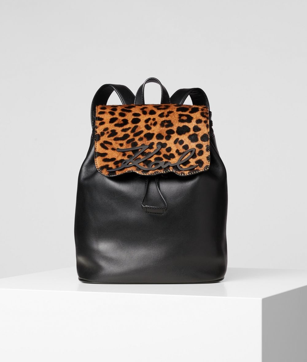 Hátizsák Karl Lagerfeld K/Signature Leopard Backpack