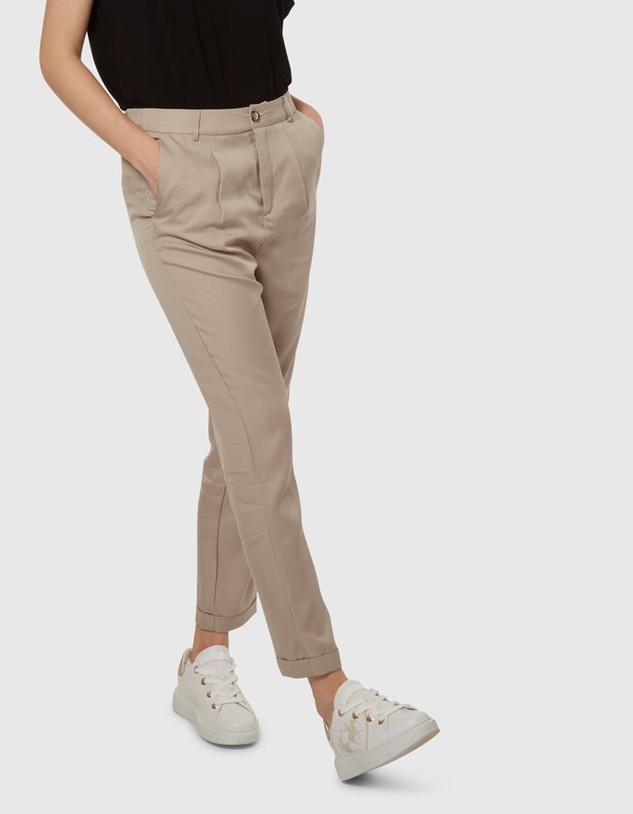 Nadrág La Martina Woman Tencel Chino Pant