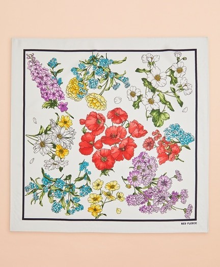 Sál Brooks Brothers Rf Scarf Floral Botanicflow