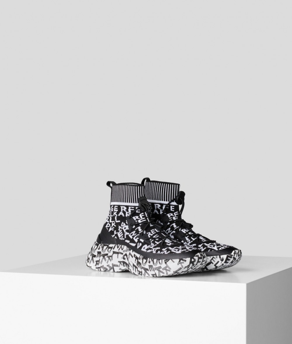 Bokacipő Karl Lagerfeld Skyline Graffiti Pull On Boot