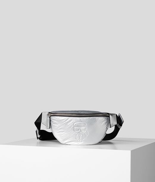 Vesetáska Karl Lagerfeld K/Ikonik Nylon Bumbag Metallic