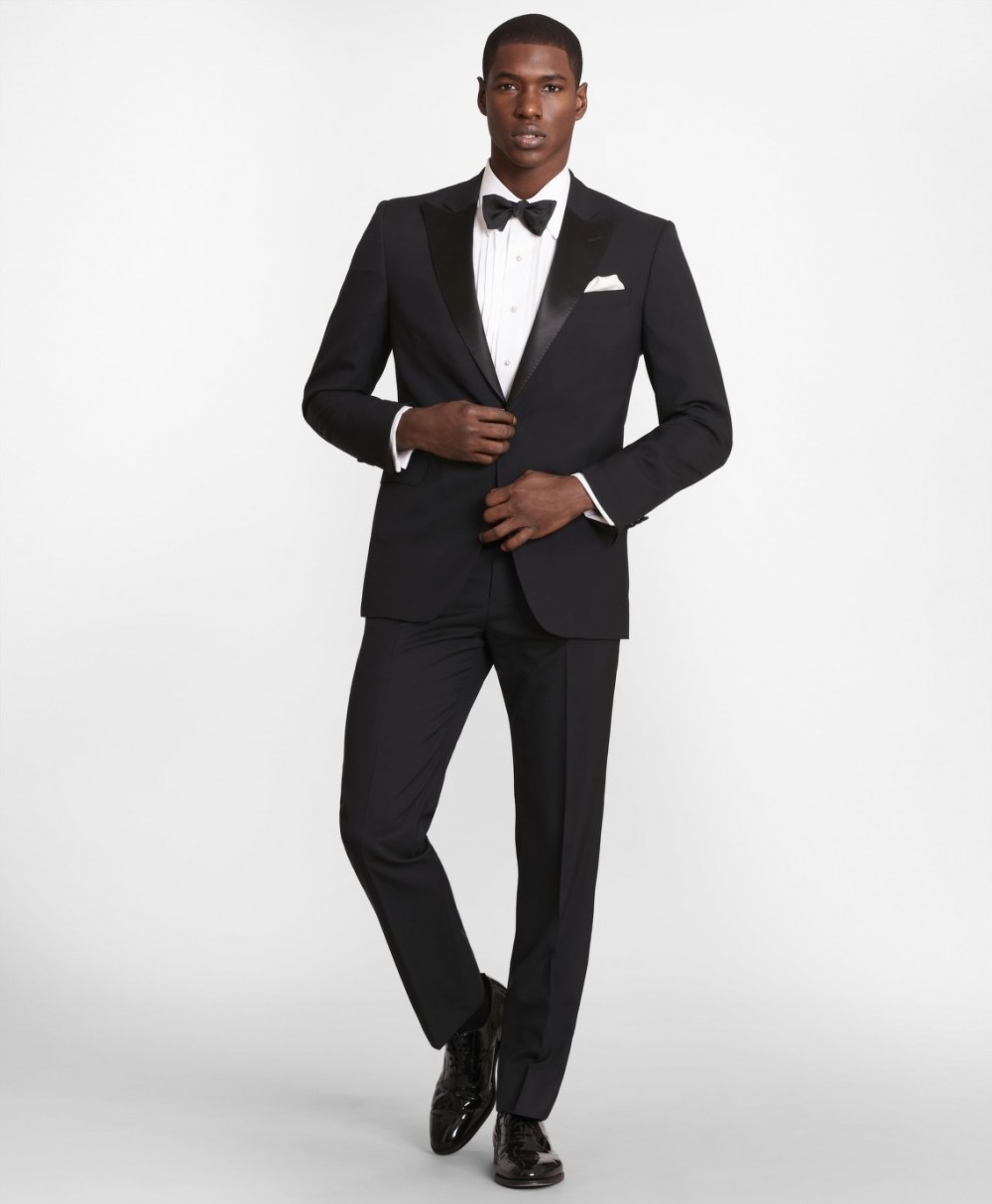 Nadrág Brooks Brothers Bgate Tux Trs Fb Rgnt Black