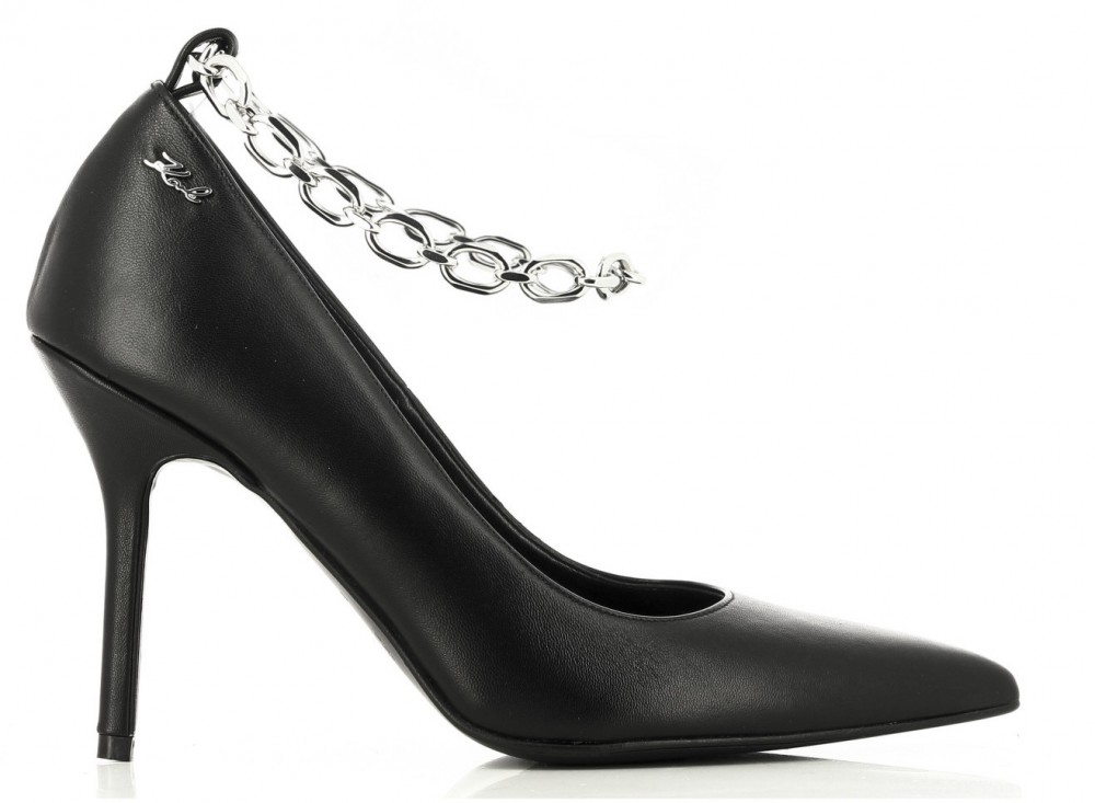 Magassarkú Cipő Karl Lagerfeld Manoir Hi Ankle Chain Court Shoe