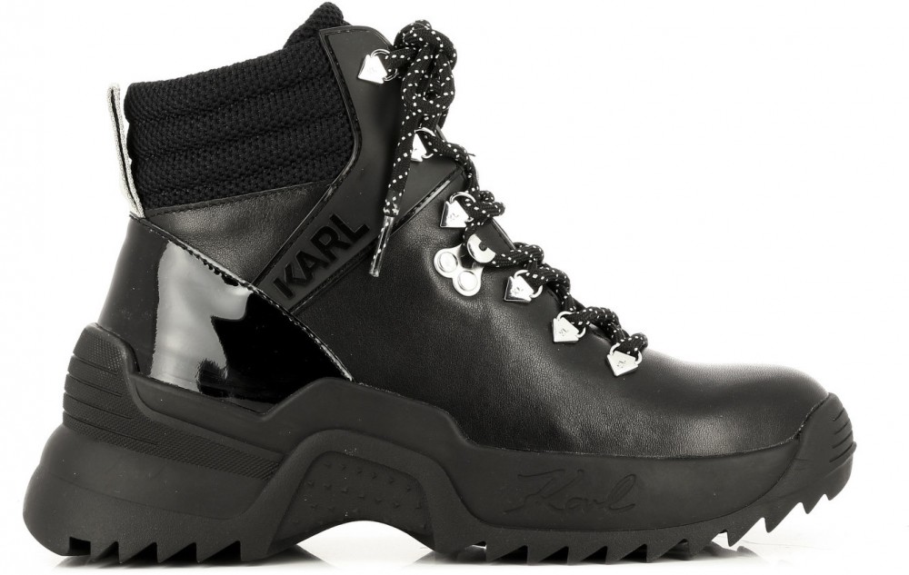 Bokacipő Karl Lagerfeld Quest Cross Lace Mid