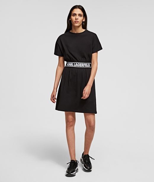 Ruha Karl Lagerfeld Logo Tape T-Shirt Dress