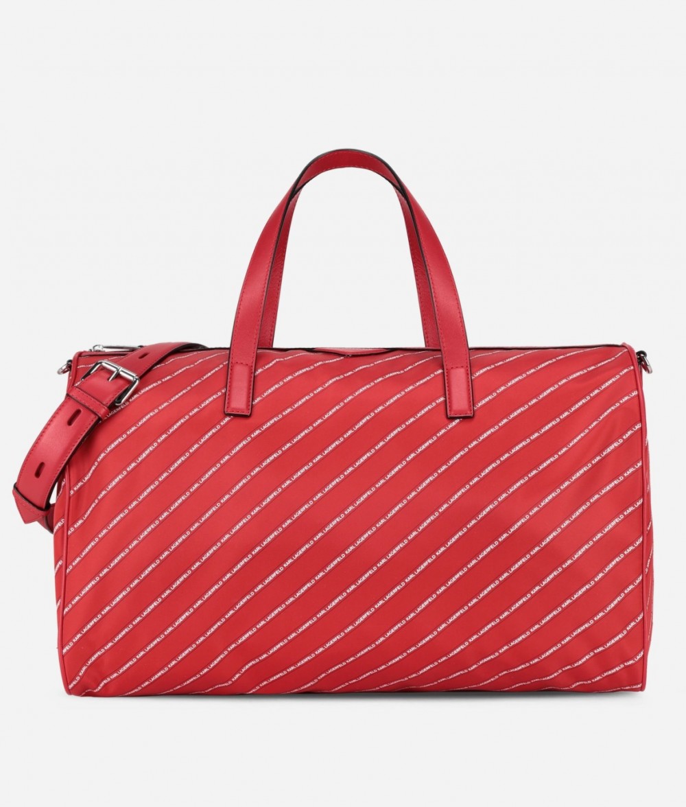 Táska Karl Lagerfeld K/Stripe Logo Nylon Weekender