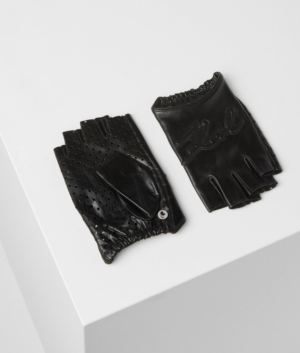 Kesztyű Karl Lagerfeld K/Signature Perforated Glove