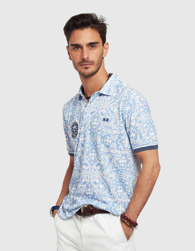 Póló La Martina Man Polo S/S Printed Jersey